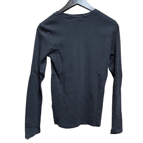 🌟70% OFF🌟Ralph Lauren Logo Black Long Sleeve Top - Picture 2 of 2